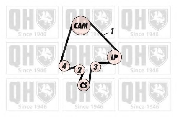 Ремень ГРМ QUINTON HAZELL QTB383