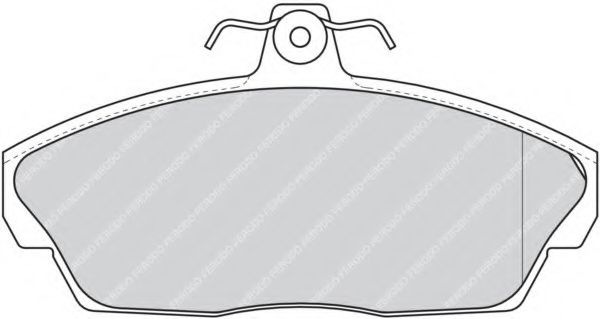 Комплект тормозных колодок, дисковый тормоз FERODO FDB1291