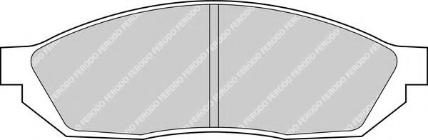 Комплект тормозных колодок, дисковый тормоз FERODO FDB208