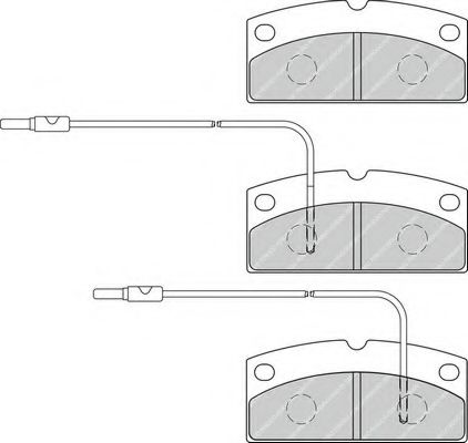 Комплект тормозных колодок, дисковый тормоз FERODO 24735