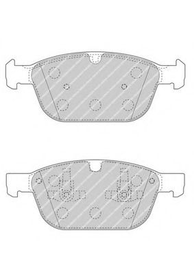 Комплект тормозных колодок, дисковый тормоз FERODO FDB4238