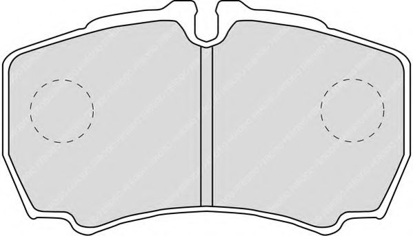 Комплект тормозных колодок, дисковый тормоз FERODO FVR1405