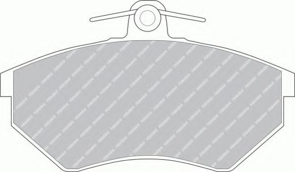 Комплект тормозных колодок, дисковый тормоз FERODO FSL775