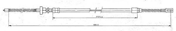 Трос, стояночная тормозная система FERODO FHB431210