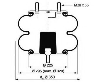 Кожух пневматической рессоры PE Automotive 200860