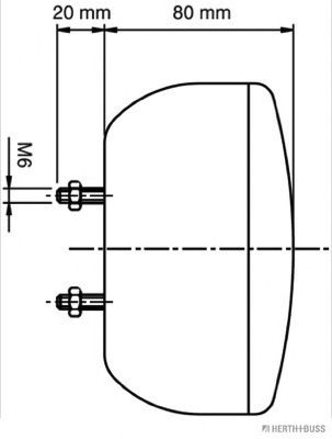 Задний фонарь ULO 3530051
