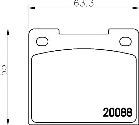 Комплект тормозных колодок, дисковый тормоз QUINTON HAZELL 2211