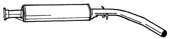 Средний глушитель выхлопных газов AKS DASIS SG65404
