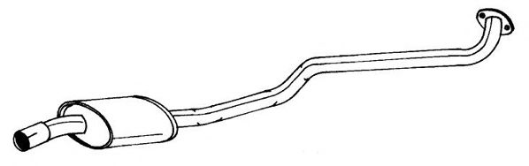 Средний глушитель выхлопных газов AKS DASIS SG44409