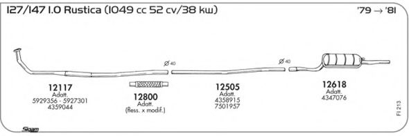 Система выпуска ОГ AKS DASIS SGFI213