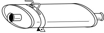 Средний глушитель выхлопных газов AKS DASIS SG49400