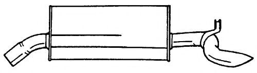 Глушитель выхлопных газов конечный AKS DASIS SG40638