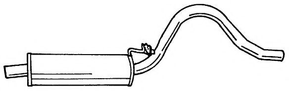 Средний глушитель выхлопных газов AKS DASIS SG40401