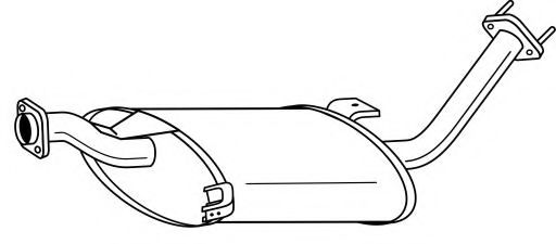 Средний глушитель выхлопных газов AKS DASIS SG38431