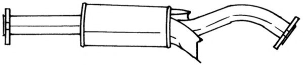 Средний глушитель выхлопных газов AKS DASIS SG37402