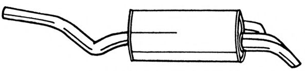 Глушитель выхлопных газов конечный AKS DASIS SG35609