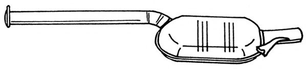 Средний глушитель выхлопных газов AKS DASIS SG35429