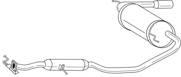 Глушитель выхлопных газов конечный AKS DASIS SG34619