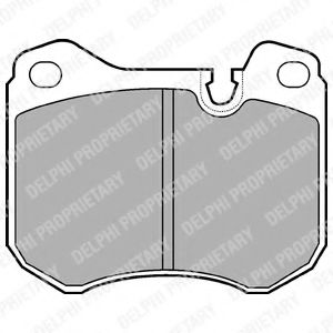 Комплект тормозных колодок, дисковый тормоз DELPHI LP446
