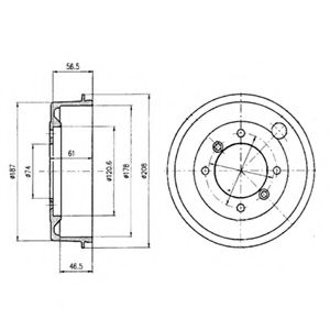 Тормозной барабан DELPHI BF1