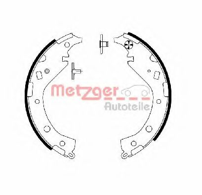 Комплект тормозных колодок METZGER MG 995