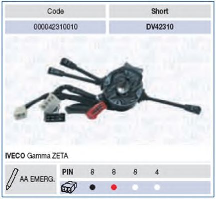 Выключатель на колонке рулевого управления MAGNETI MARELLI 42310