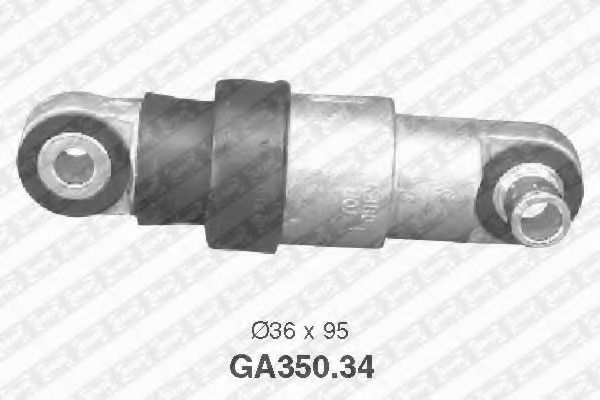 Натяжной ролик, поликлиновой  ремень SNR GA350.34