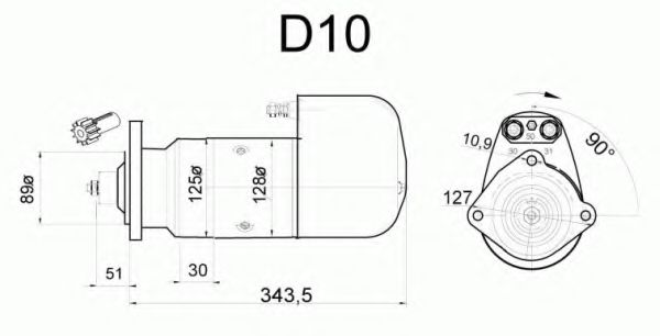Стартер DELCO REMY 19024068