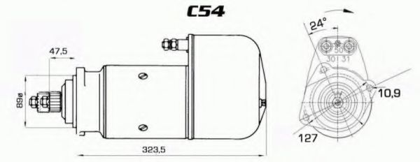 Стартер DELCO REMY 19024110