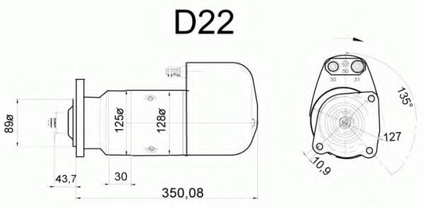 Стартер DELCO REMY 19024117