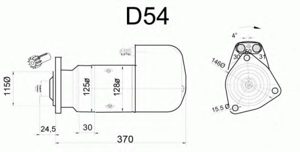 Стартер DELCO REMY 19024132