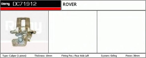 Тормозной суппорт DELCO REMY DC71912