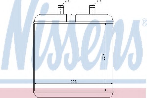 Теплообменник, отопление салона NISSENS 71810