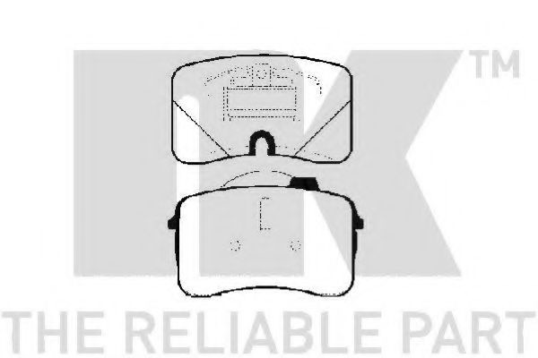 Комплект тормозных колодок, дисковый тормоз NK 224730