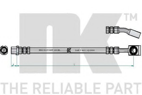 Тормозной шланг NK 853679