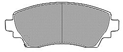 Комплект тормозных колодок, дисковый тормоз MAPCO 6549
