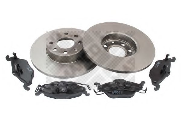 Комплект тормозов, дисковый тормозной механизм MAPCO 47682