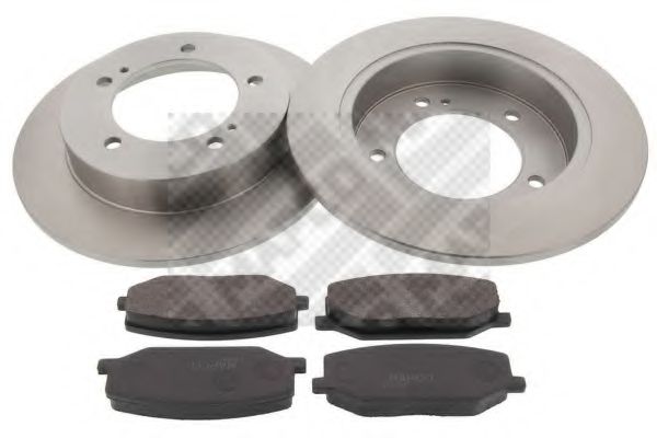 Комплект тормозов, дисковый тормозной механизм MAPCO 47543