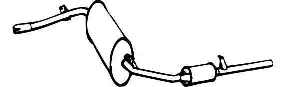 Глушитель выхлопных газов конечный FONOS 01268