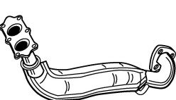 Труба выхлопного газа FONOS 10527