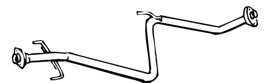 Труба выхлопного газа FONOS 14307