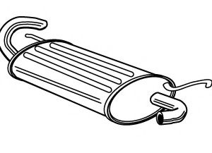 Глушитель выхлопных газов конечный FONOS 614913