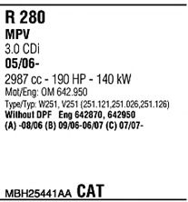 Система выпуска ОГ FONOS MBH25441AA
