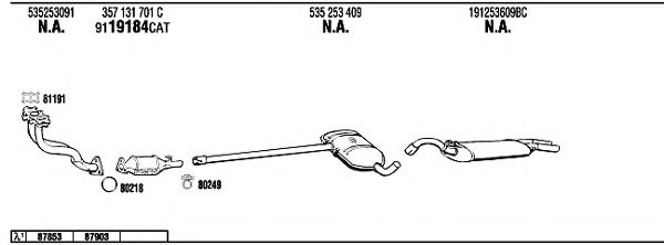 Система выпуска ОГ FONOS VW20479