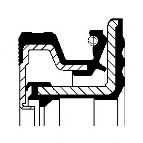 Уплотнительное кольцо CORTECO 01019705B