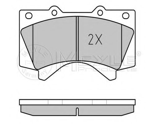 Комплект тормозных колодок, дисковый тормоз MEYLE 24394