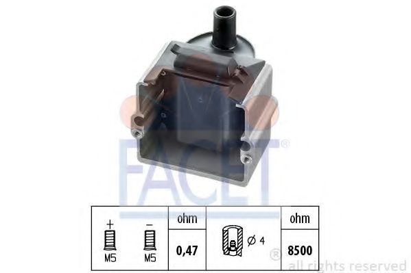 Катушка зажигания FACET 9.6169