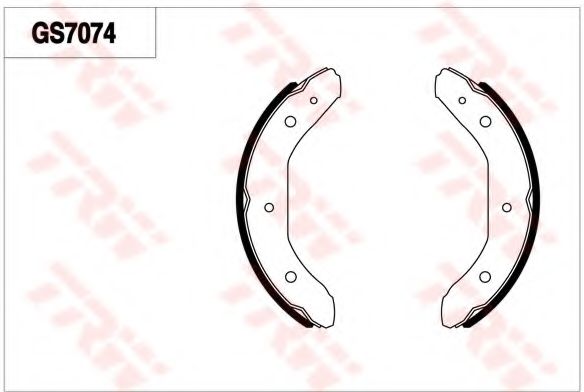 Комплект тормозных колодок TRW GS7074
