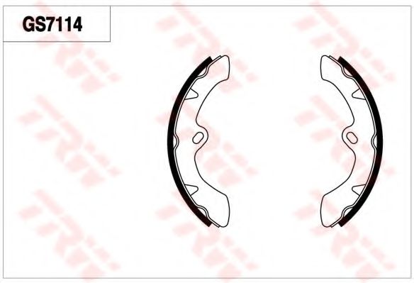 Комплект тормозных колодок TRW GS7114