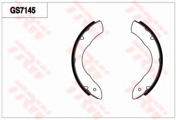 Комплект тормозных колодок TRW GS7145